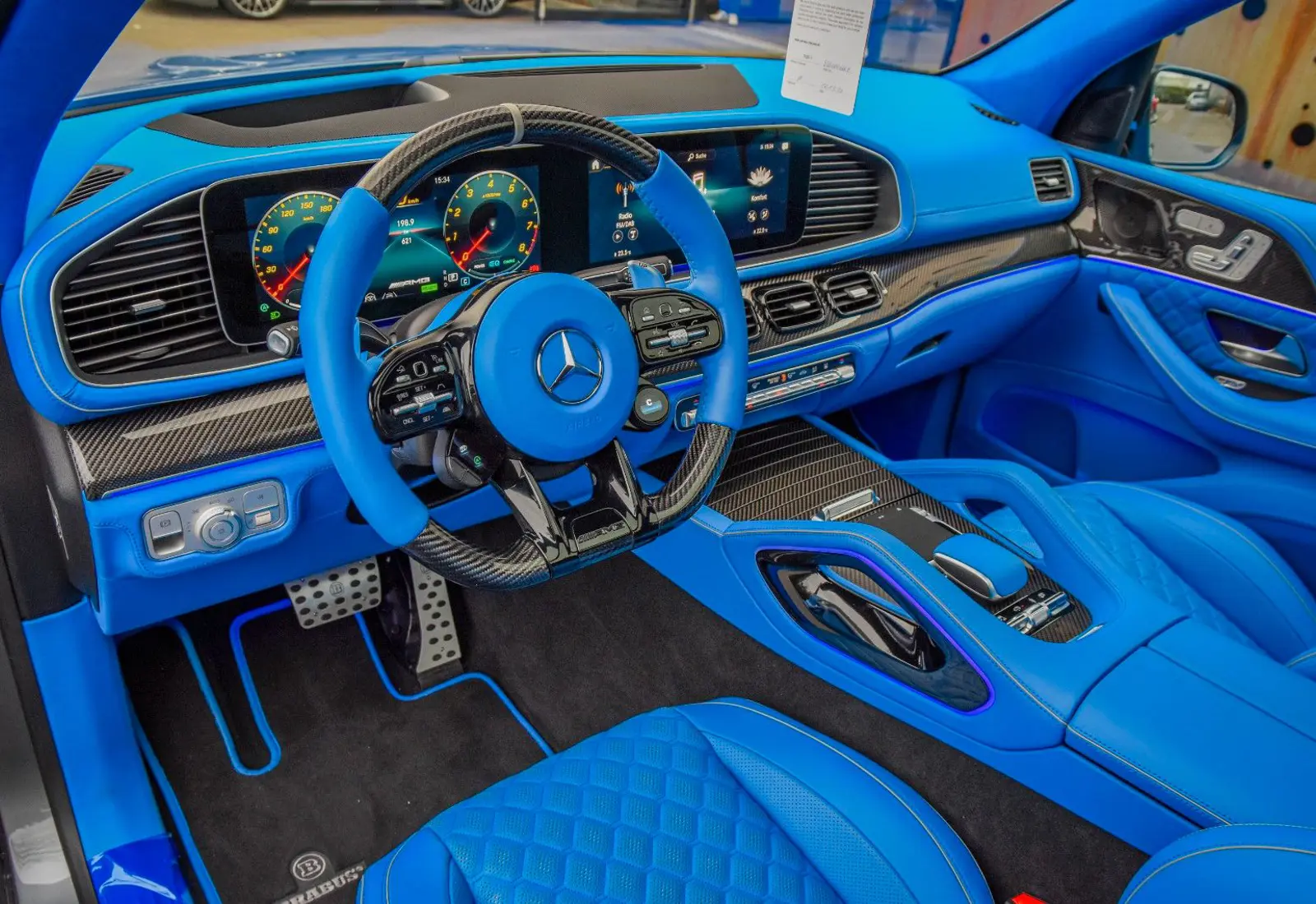 Mercedes-Benz GLE 800 BRABUS * CARBON * FULL ROYAL BLUE INT * NEU *  - 46250