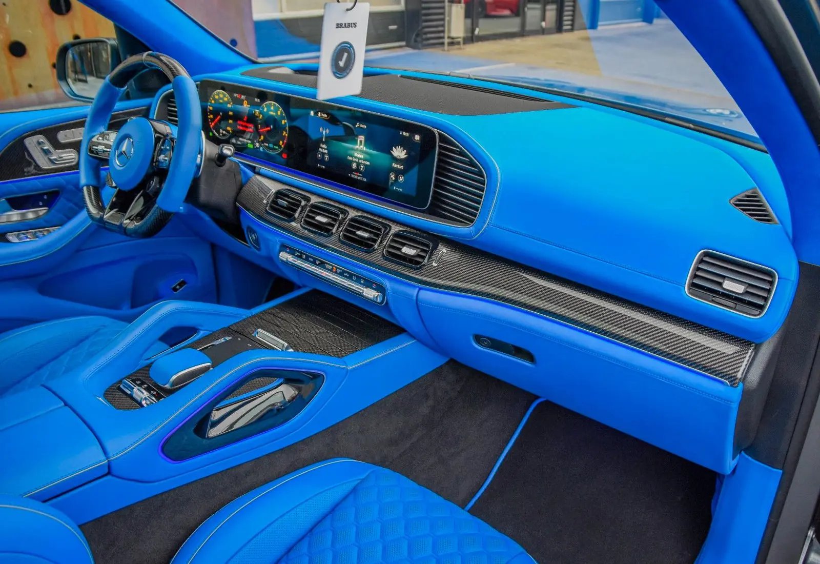 Mercedes-Benz GLE 800 BRABUS * CARBON * FULL ROYAL BLUE INT * NEU *  - 46255